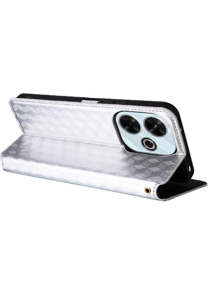 Xiaomi Poco M6 4g Kart Yuvaları Tutucu Manyetik Kapatma Pu Deri Kılıf (Yurt Dışından)
