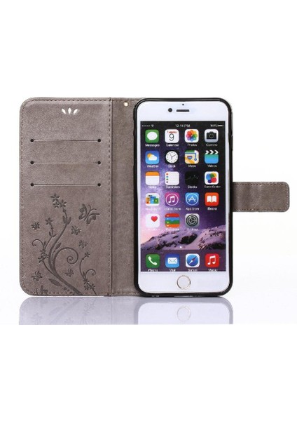 IPhone 6 Için Filp Durumda Artı Pu Deri Kart Tutucu Kickstand Manyetik (Yurt Dışından)