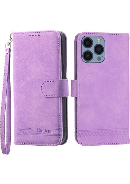 IPhone 14 Pro Nakit Cep Kartı Yuvaları Premium Bileklik Için Flip Case (Yurt Dışından)