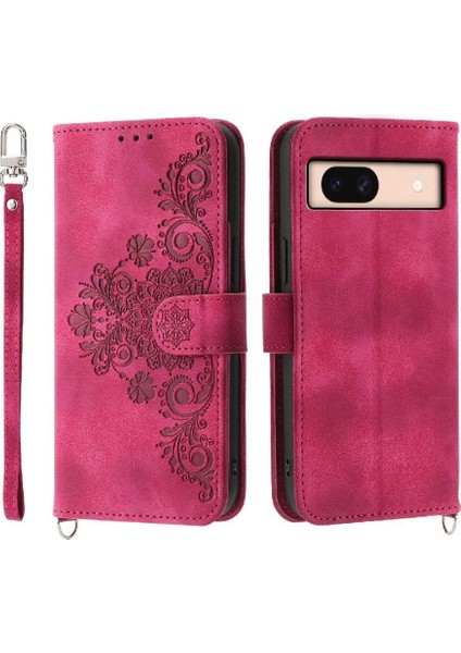 Google Piksel 8A Bileklik Darbeye Çoklu Kredi Kartı Için Flip Case (Yurt Dışından)