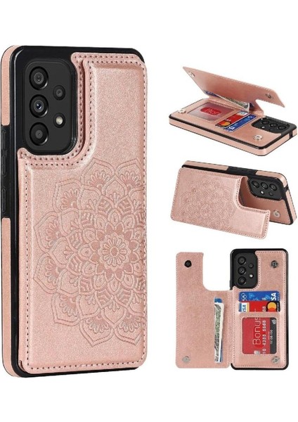Samsung Galaxy A72 5g Pu Deri Flip Için Kart Tutucu Kılıf ile Cüzdan (Yurt Dışından)