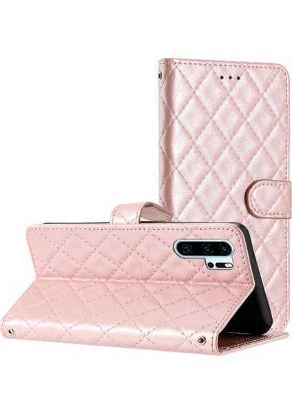 Huawei P30 Pro Kickstand Tpu Darbeye Kart Yuvaları Tutucu Pu Için Flip Case (Yurt Dışından)