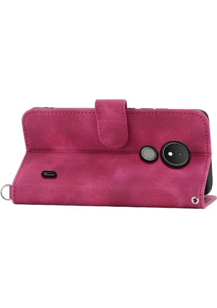 Nokia C21 Kabartmalı Darbeye Bileklik Çoklu Kredi Kartı Için Flip Case (Yurt Dışından) modelleri