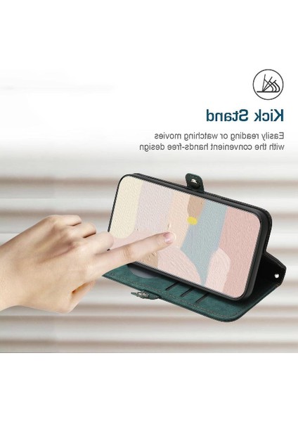 Kart Yuvası Standı ile Realme 12 Artı Kılıf Kickstand Koruyucu Cüzdan (Yurt Dışından)