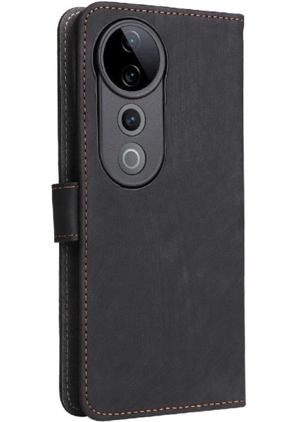 Vivo S19 Pro 5g Flip Folio Cüzdan Manyetik Kapatma Rfıd Engelleme Için Kılıf (Yurt Dışından)