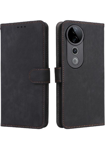 Vivo S19 Pro 5g Flip Folio Cüzdan Manyetik Kapatma Rfıd Engelleme Için Kılıf (Yurt Dışından)