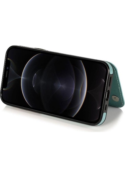 IPhone 12 Için Kart Tutucu Kılıf ile Cüzdan Pro Max Desen Çiçek Pu Flip (Yurt Dışından)