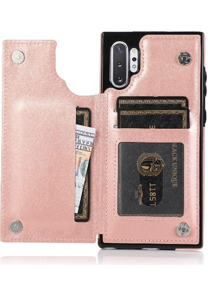 Samsung Galaxy Not 10 Için Kart Tutucu Kılıf ile Cüzdan Flip Darbeye Pu (Yurt Dışından)