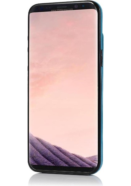 Samsung Galaxy S8 Artı Çift Düğmeler Pu Için Kart Tutucu Kılıf ile Cüzdan (Yurt Dışından)