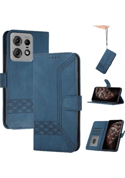 Kullanışlı Stand Özellik Kartı Pu ile Motorola Edge 50 Pro Case ile Uyumlu (Yurt Dışından)