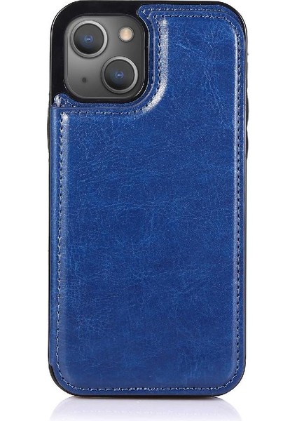 Kart Tutucu Kickstand Kart Yuvaları ile IPhone 14 Artı Cüzdan Durumda Pu (Yurt Dışından)
