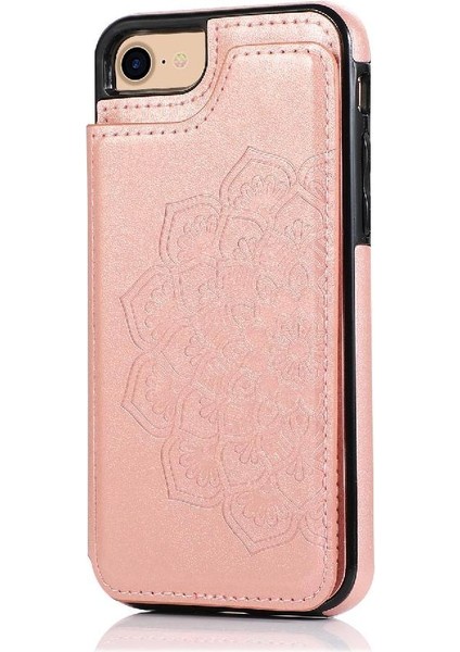 IPhone 7/8/flip Flip Darbeye Pu Deri Için Kart Tutucu Kılıf ile Cüzdan (Yurt Dışından)