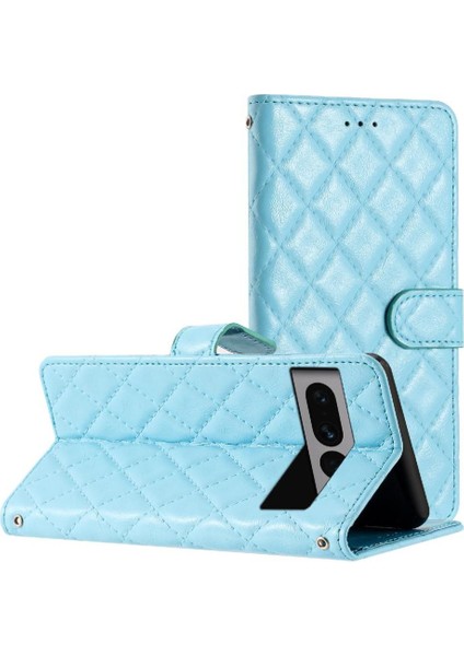Google Piksel 7 Pro Tpu Darbeye Kickstand Pu Deri Kart Için Flip Case (Yurt Dışından)