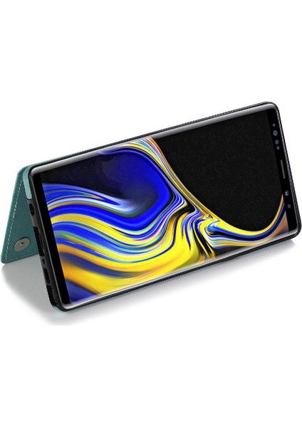 Samsung Galaxy Not 9 Flip Darbeye Pu Için Kart Tutucu Kılıf ile Cüzdan (Yurt Dışından)