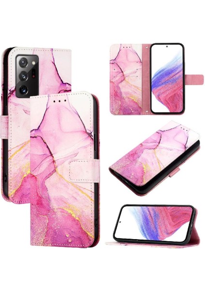 Samsung Galaxy Not 20 Için Kılıf Ultra Mermer Desen Cüzdan Kickstand Pu (Yurt Dışından) indirimleri