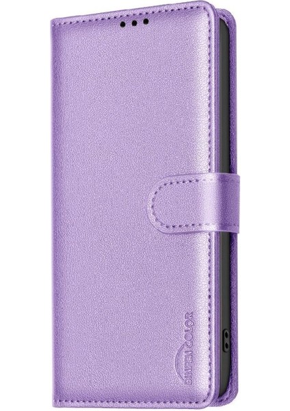 Realme 12 Pro Artı 5g Için Flip Case Pu Deri Cüzdan Manyetik Kart Tutucu (Yurt Dışından)