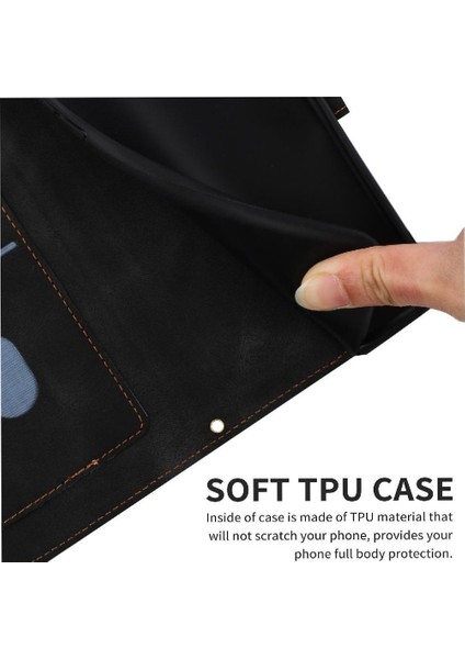 IPhone 15 Için Cüzdan Durumda Pro Manyetik Kapatma Kickstand Kart Tutucu Pu (Yurt Dışından)