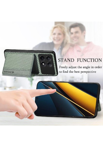 Xiaomi Poco X6 Pro Manyetik Kart Tutucu Komple Kamera Güvenliği Için Kılıf (Yurt Dışından)