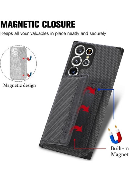 Samsung Galaxy S22 Ultra Manyetik Kart Tutucu Komple Kamera Için Kılıf (Yurt Dışından) indirimleri