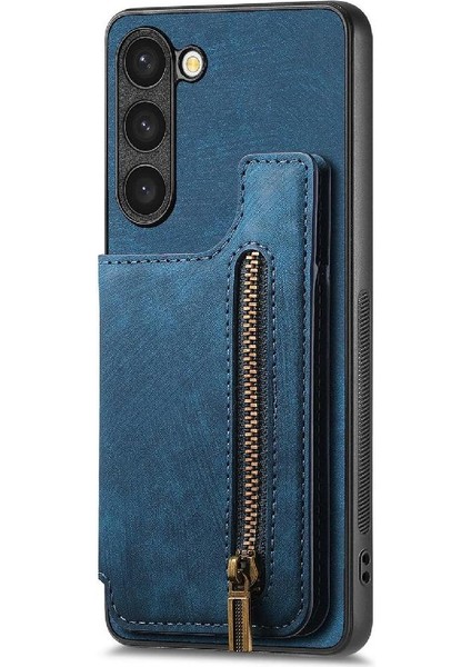 Samsung Galaxy S23 Artı Standı Fonksiyonu Katlanabilir Arka Kapak Fermuar (Yurt Dışından)