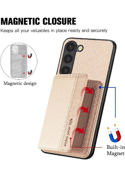 Samsung Galaxy S23 Artı Manyetik Kart Tutucu Rfıd Engelleme Standı (Yurt Dışından)