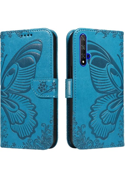 Kredi Kartı Yuvası ile Onur 20/20 Pro Yüksek Kalite Deri Için Flip Case (Yurt Dışından)