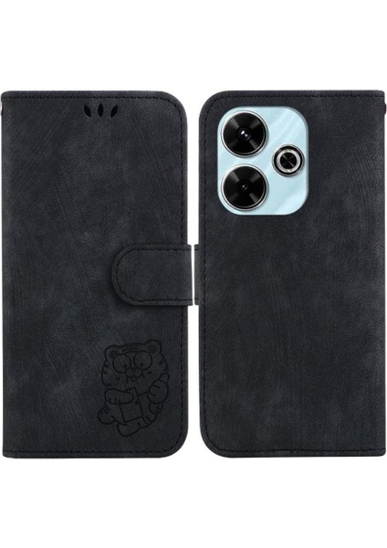 Xiaomi Redmi Için Kılıf 13 4g Tutucu Kapak Cüzdan Kılıf Kart Cep Kabartmalı (Yurt Dışından)