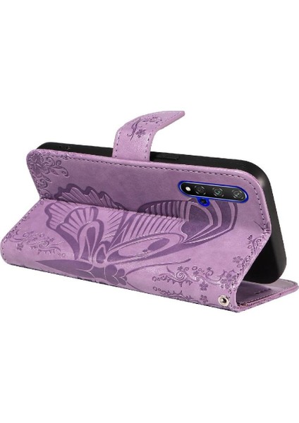 Kredi Kartı Yuvası ile Onur 20/20 Pro Yüksek Kalite Deri Için Flip Case (Yurt Dışından)