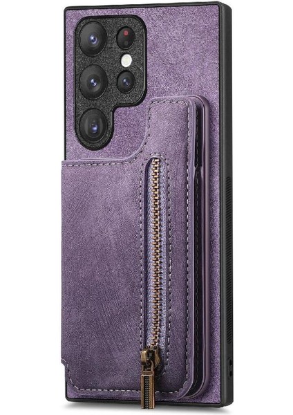 Samsung Galaxy S23 Ultra Standı Fonksiyonu Vintage Fermuar Cüzdan (Yurt Dışından) fırsatları