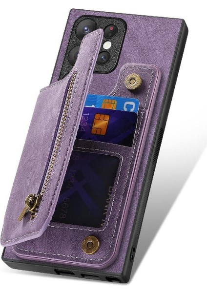 Samsung Galaxy S23 Ultra Standı Fonksiyonu Vintage Fermuar Cüzdan (Yurt Dışından) indirimleri