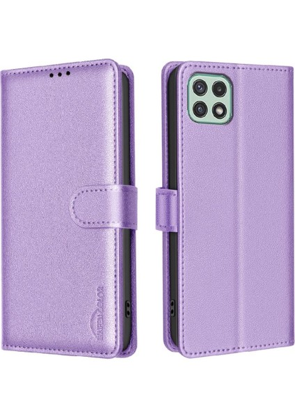 Samsung Galaxy A22 5g Manyetik Rfıd Engelleme Cüzdan Pu Kart Için Flip Case (Yurt Dışından) indirimleri