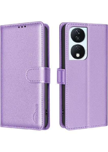Onur X7B Rfıd Engelleme Cüzdan Kart Tutucu Kickstand Pu Için Flip Case (Yurt Dışından)