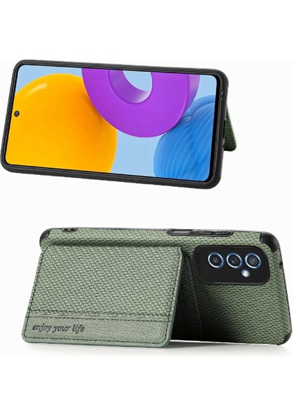 Samsung Galaxy M52 5g Manyetik Kart Tutucu Standı Fonksiyonu Rfıd (Yurt Dışından)