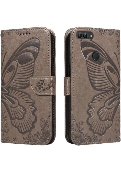 Huawei P Akıllı Yüksek Kaliteli Deri Ayrılabilir El Kayışı Için Flip Case (Yurt Dışından)