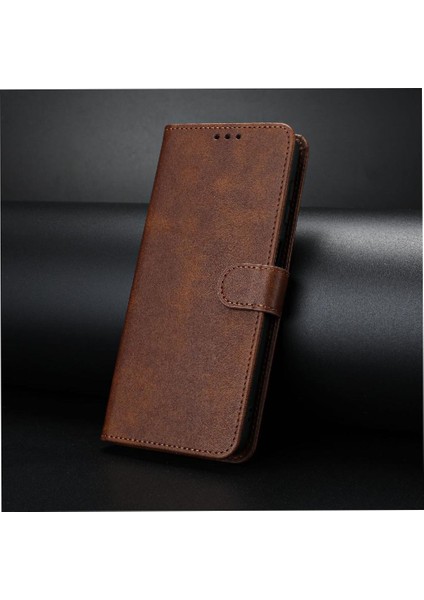 Kart Yuvası Saf Renk Kickstand ile Xiaomi Redmi Not 12 5g Için Flip Case (Yurt Dışından)