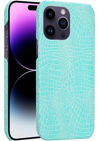 IPhone 14 Pro Uyumluluk Klasik Timsah Için Şık Klasik Kılıf (Yurt Dışından)