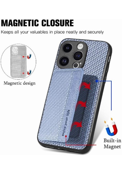IPhone 15 Için Kılıf Pro Manyetik Kart Tutucu Rfıd Engelleme Komple Kamera (Yurt Dışından) fiyatları