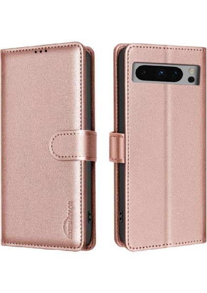 Google Piksel 8 Pro Cüzdan Kart Tutucu Kickstand Rfıd Pu Için Flip Case (Yurt Dışından)