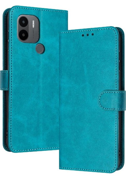 Kart Yuvası ile Xiaomi Redmi A2 Artı Kickstand Için Flip Case Pu Deri (Yurt Dışından)