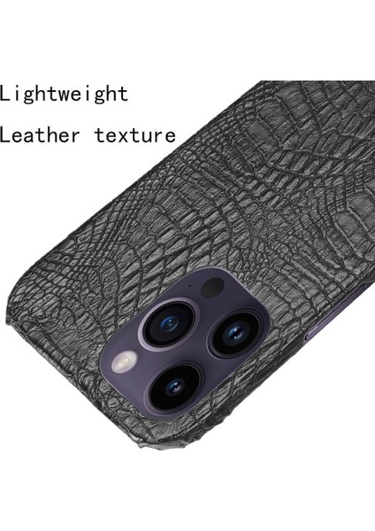 Şık Klasik Kılıf IPhone 14 Pro Max Klasik Timsah Moda Kapak (Yurt Dışından)