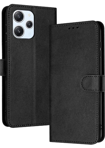 Xiaomi Redmi Için Flip Case 12 4g/5g Toka Pu Deri ile Saf Renk (Yurt Dışından)