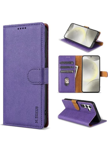 Samsung Galaxy A04 Çift Katmanlı Koruma Için Flip Case Yan Cep Anti (Yurt Dışından)
