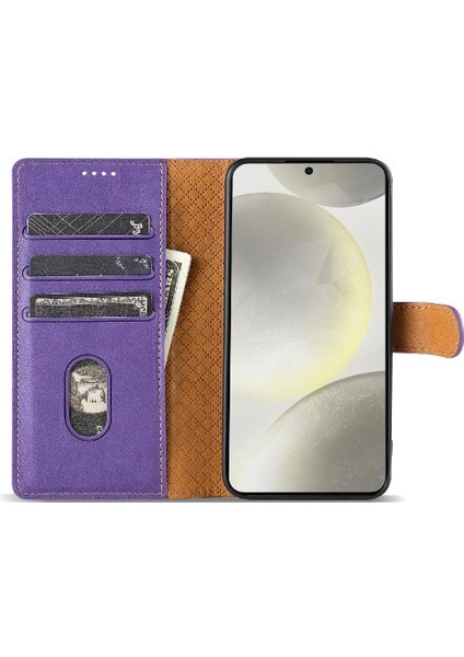 Manyi Mall Samsung Galaxy A35 Kart Yuvaları Manyetik Kapatma Yan Cep Için Flip Case (Yurt Dışından)