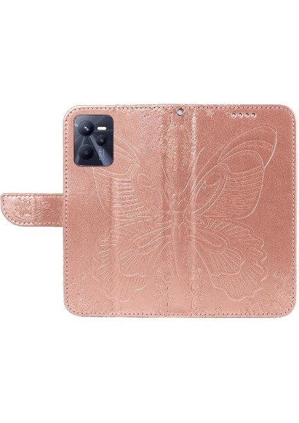 Realme C35 4g Yüksek Kalite Deri Ayrılabilir El Kayışı Için Flip Case (Yurt Dışından)