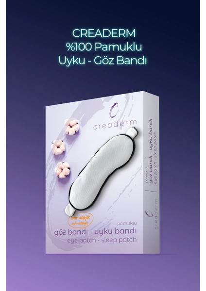 Pamuklu Uyku Gözlüğü/göz Bandı/anti Alerjik Yıkanabilir Boya Kimyasal Içermez Eye Sleep Patch