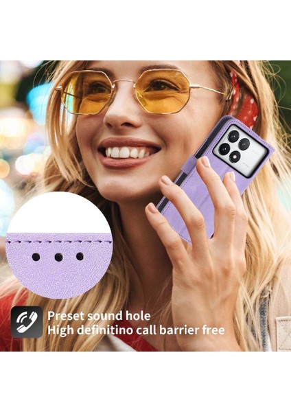 Xiaomi Poco X6 Pro 5g Bileklik Çoklu Kredi Kartı Yuvaları Için Flip Case (Yurt Dışından)