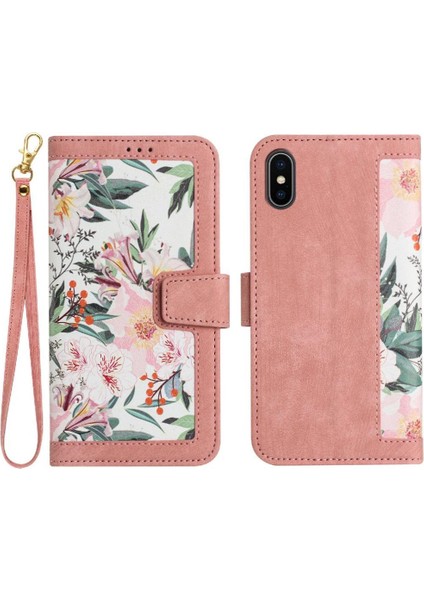 Cüzdan Kılıf IPhone X/xs Kickstand Kart Tutucu Manyetik Kapatma Anti (Yurt Dışından)