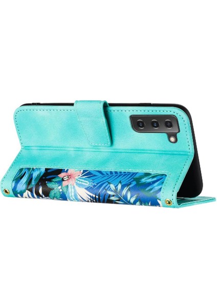 Samsung Galaxy S21 Kickstand Pu Deri Anti Scratch Için Cüzdan Kılıf (Yurt Dışından) fırsatları