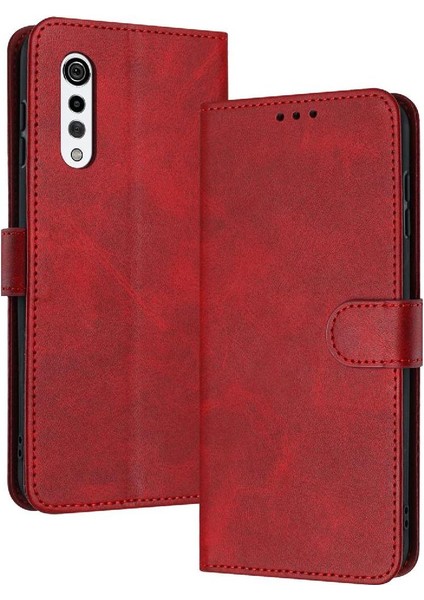 Lg Kadife Için Flip Case/kadife 5g Kart Yuvası ile Pu Deri Saf Renk (Yurt Dışından)