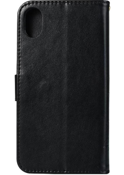 IPhone x Için Filp Durumda/xs Bilek Kayışı Manyetik Kapatma Pu Deri Kart (Yurt Dışından)